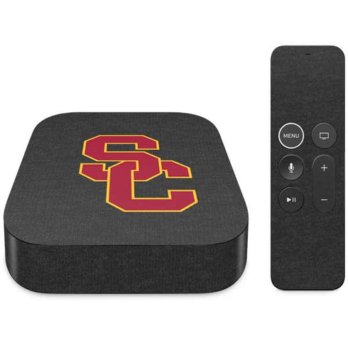 University of Southern California USC Dark Grey Logo Apple TV Skin